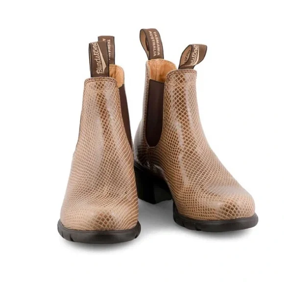 BLUNDSTONE Chelsea Lizard Embossed Leather Heeled Boot. 2165. Size: 6.5, 7, 8 - Picture 13 of 16